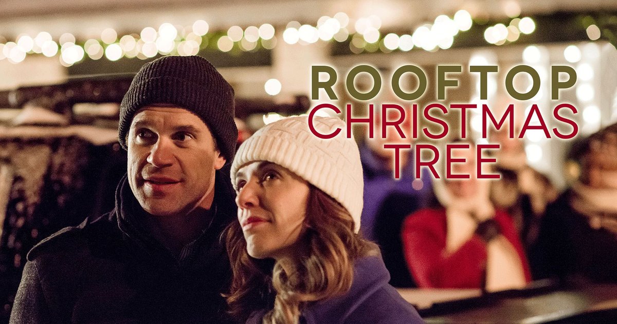 Rooftop Christmas Tree poster
