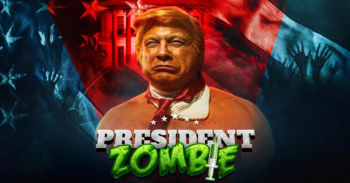 President Zombie poster