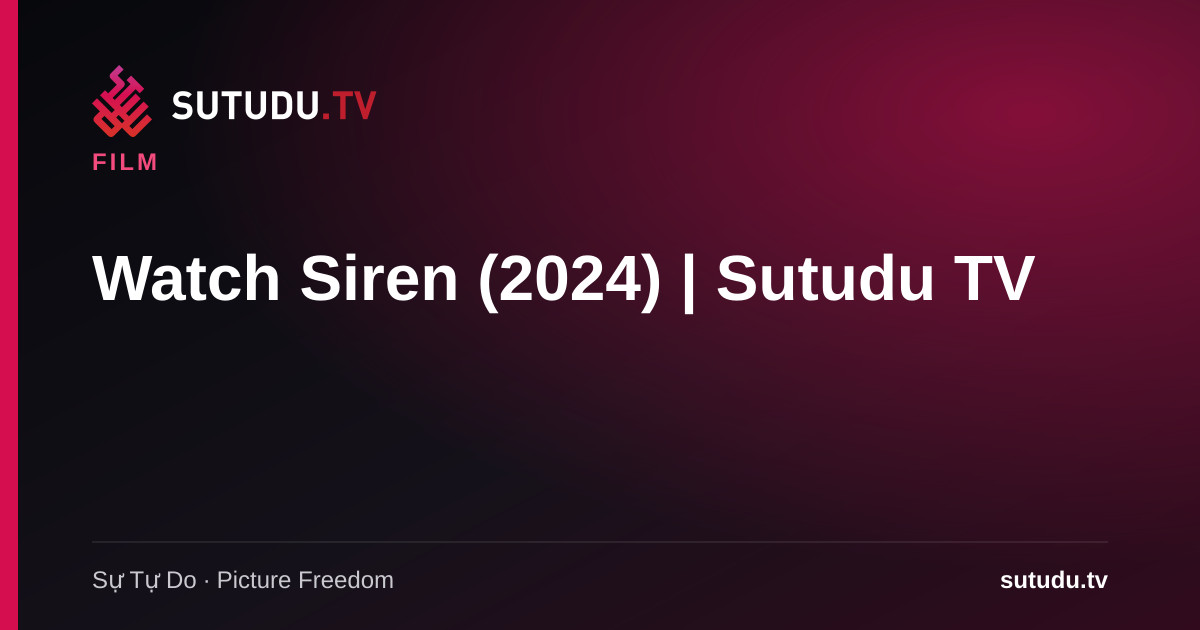 Siren poster