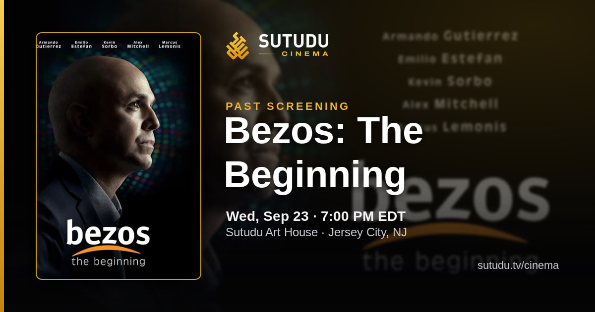 Bezos: The Beginning at Sutudu Art House — Sutudu Cinema screening