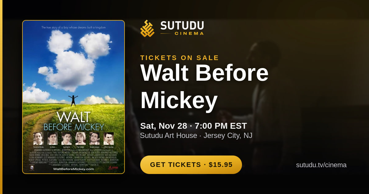 Walt Before Mickey at Sutudu Art House — Sutudu Cinema screening