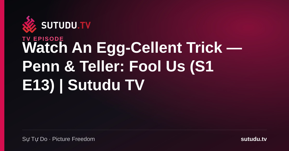An Egg-Cellent Trick poster