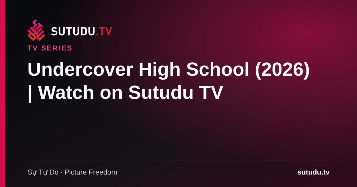Undercover High School poster